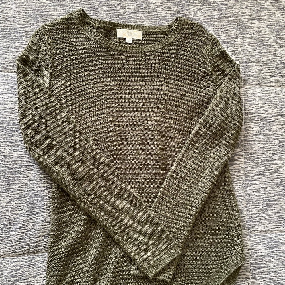 Pink Clover - Army Green Knit Sweater Size Small